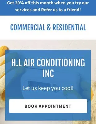 H L Air Conditioning Logo