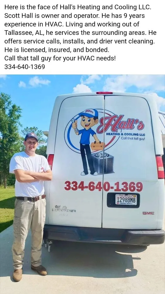 Slide of Halls Heating and Cooling