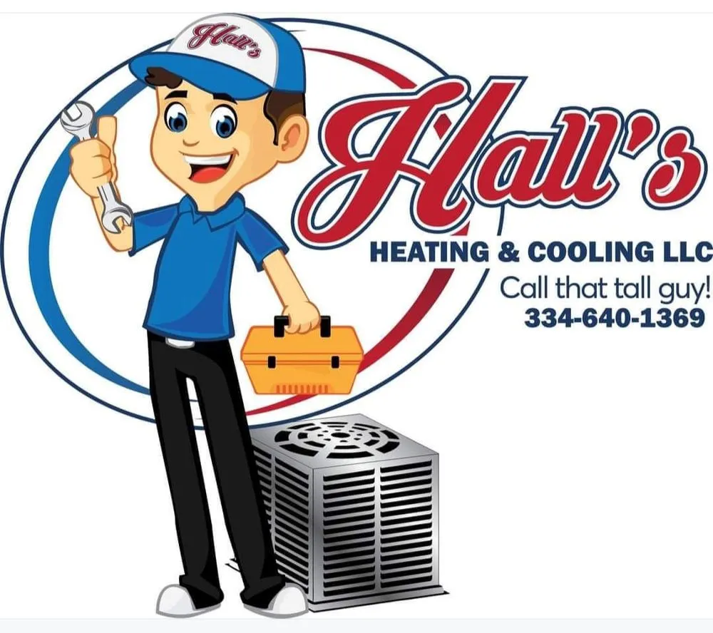Slide of Halls Heating and Cooling