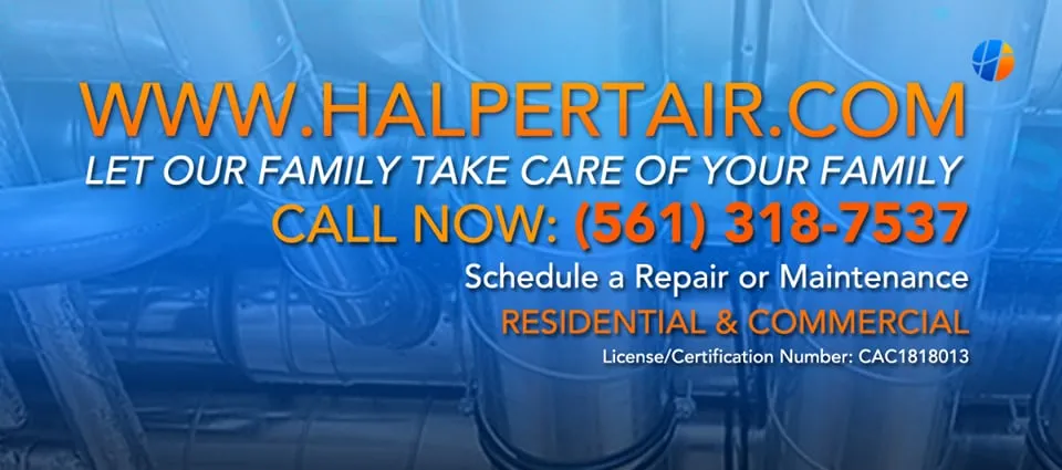 Expert HVAC repair for residential systems in Loxahatchee, FL by Halpert Air Inc