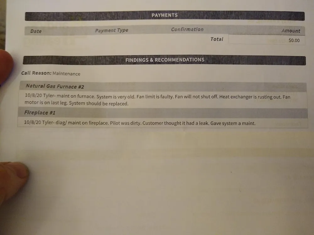 Slide of Handy's Heating