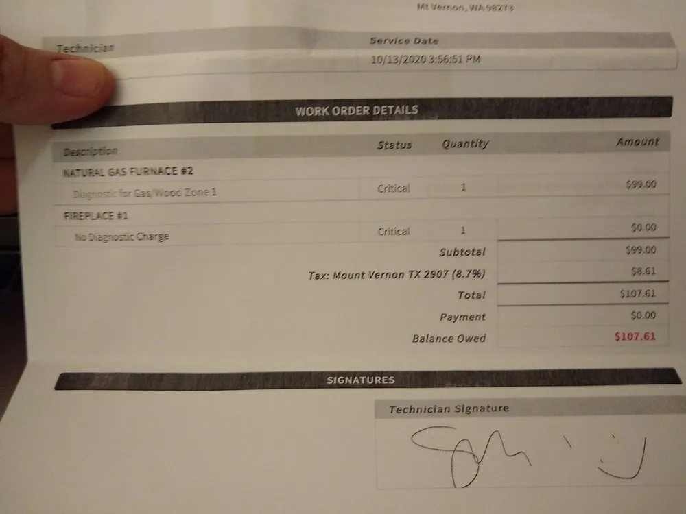 Slide of Handy's Heating