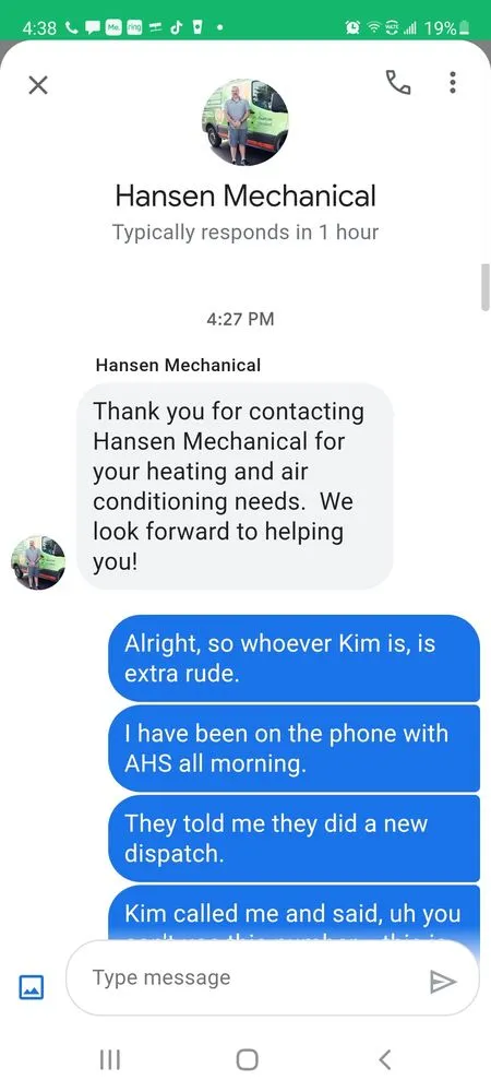 Slide of Hansen Mechanical