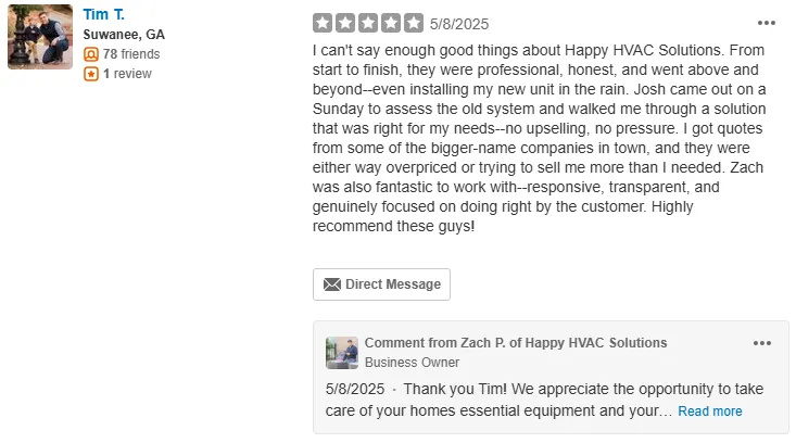 Slide of Happy HVAC Solutions