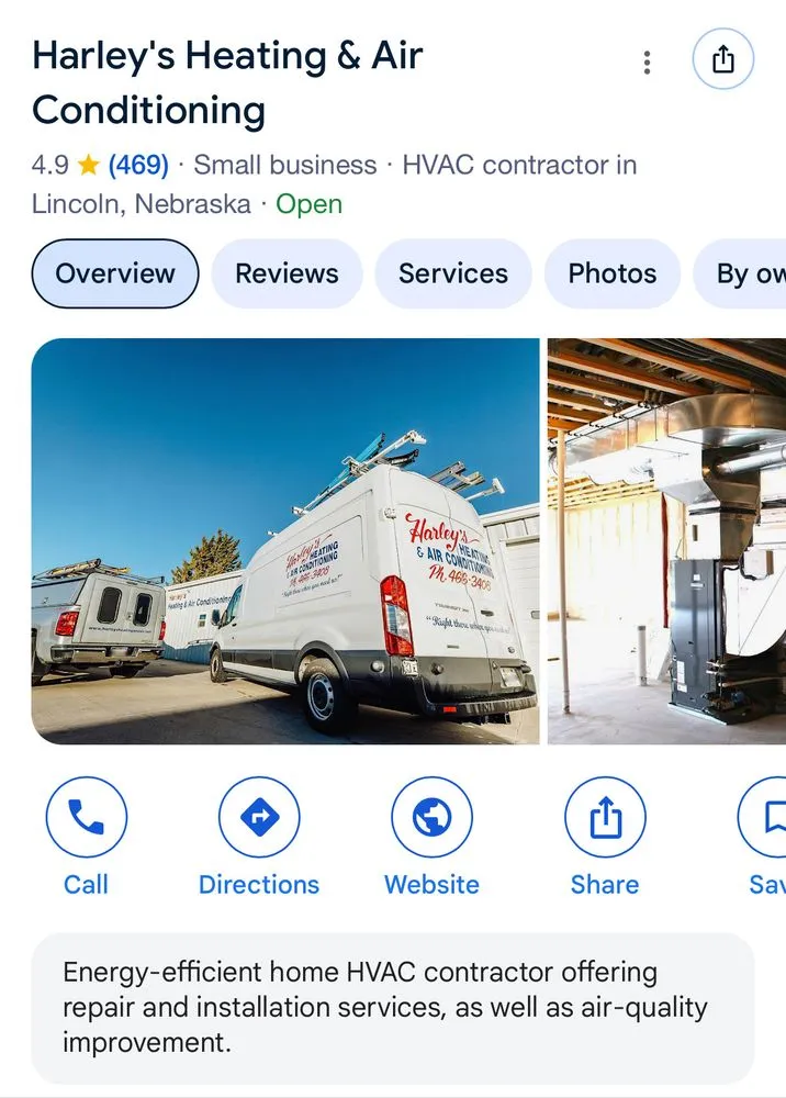 Slide of Harley's Heating & Air Conditioning