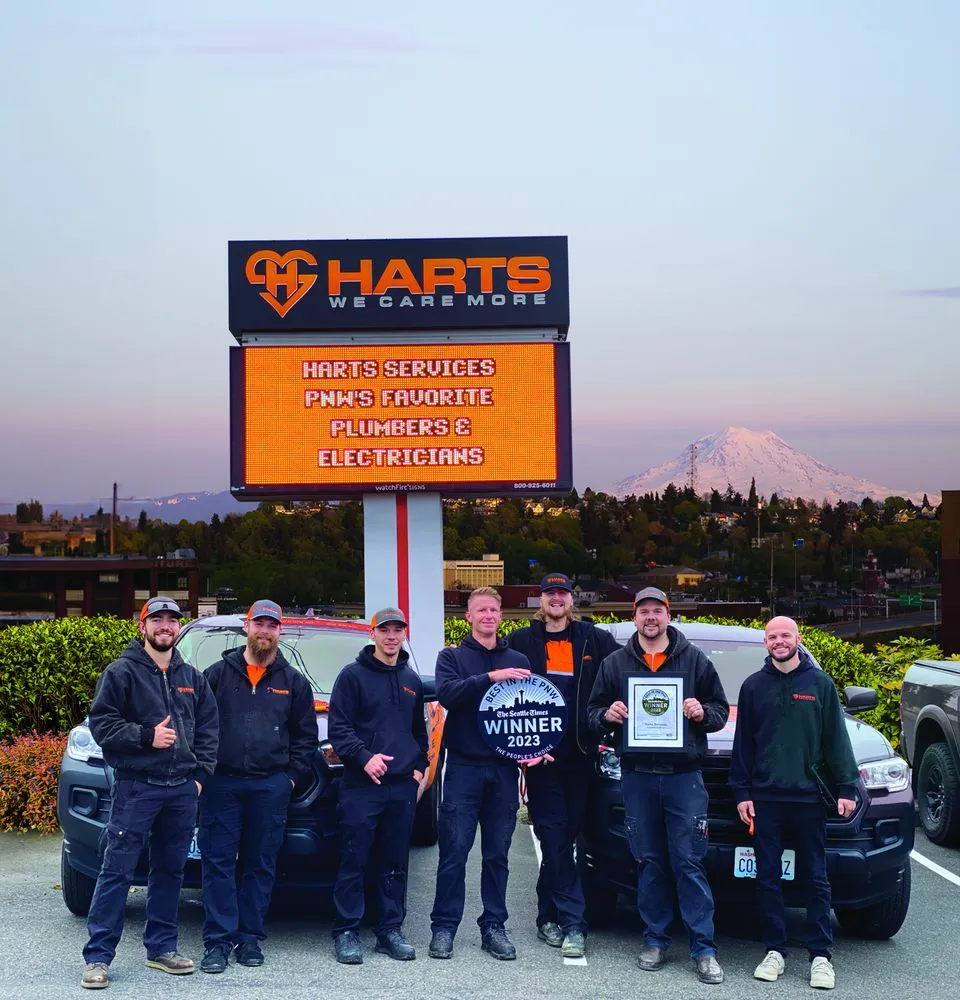 Slide of Harts Plumbers, Electricians, & HVAC Technicians