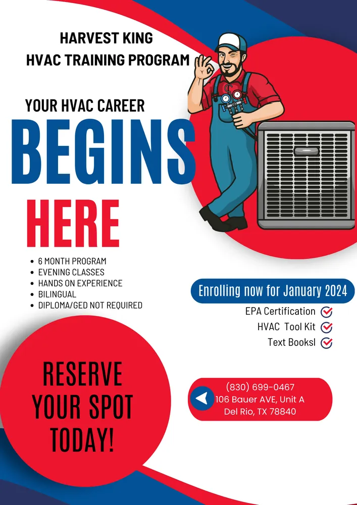 Slide of Harvest King Cooling and Heating