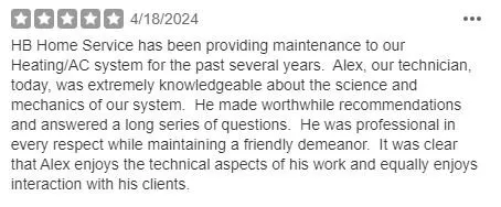 Slide of HB McClure/HB Home Service Team