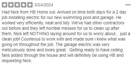 Slide of HB McClure/HB Home Service Team