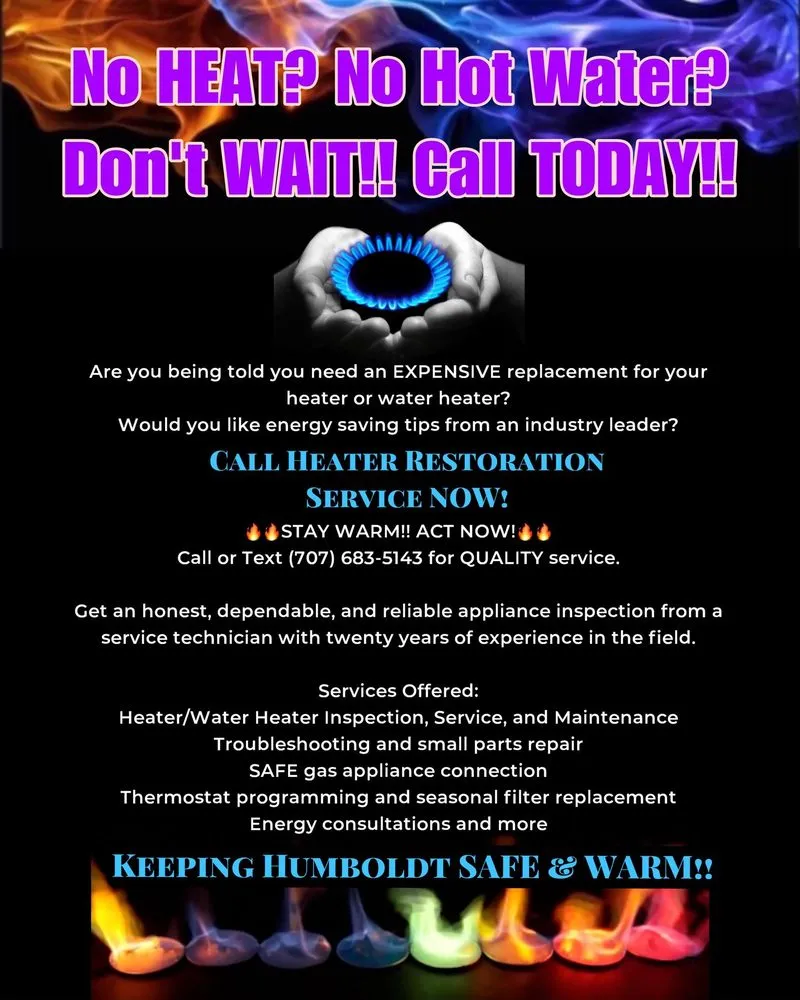 Slide of Heater Restoration Services