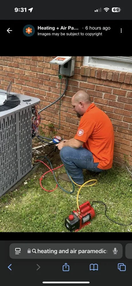 Slide of Heating + Air Paramedics