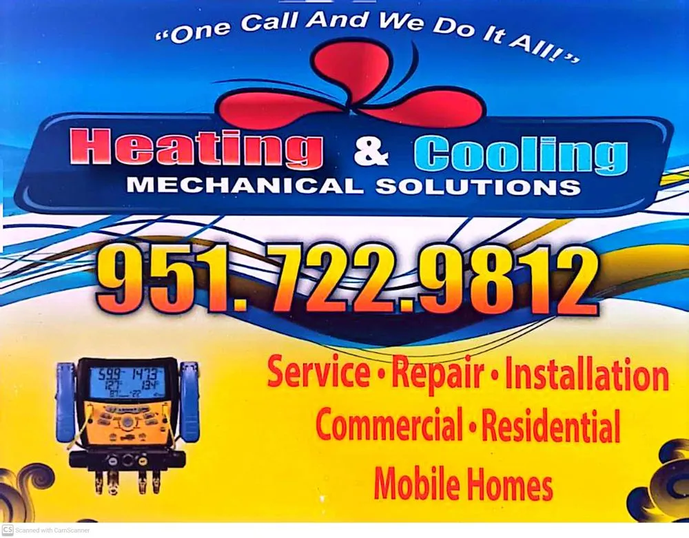 Slide of Heating & Cooling Mechanical Solutions