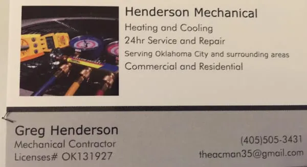 Henderson Mechanical Heat & Air Specialist Logo
