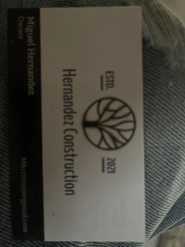 Slide of Hernandez Construction