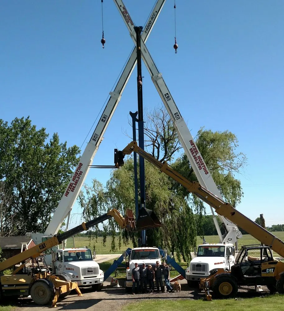 Slide of Hetzel hoisting