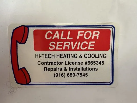 Hi Tech Heating & Cooling Logo