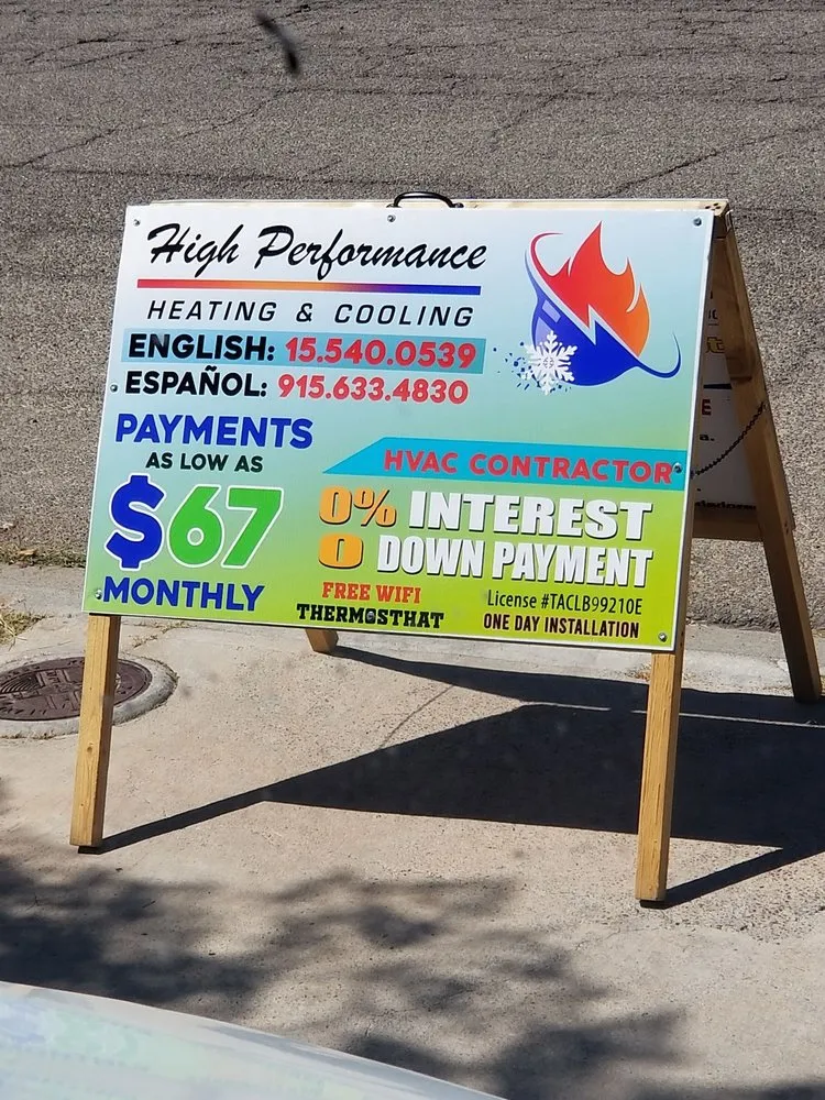 Slide of High Performance Heating & Cooling