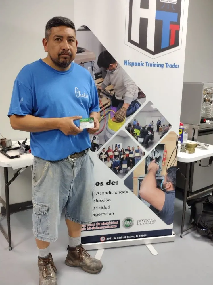 Slide of Hispanic Training Trades