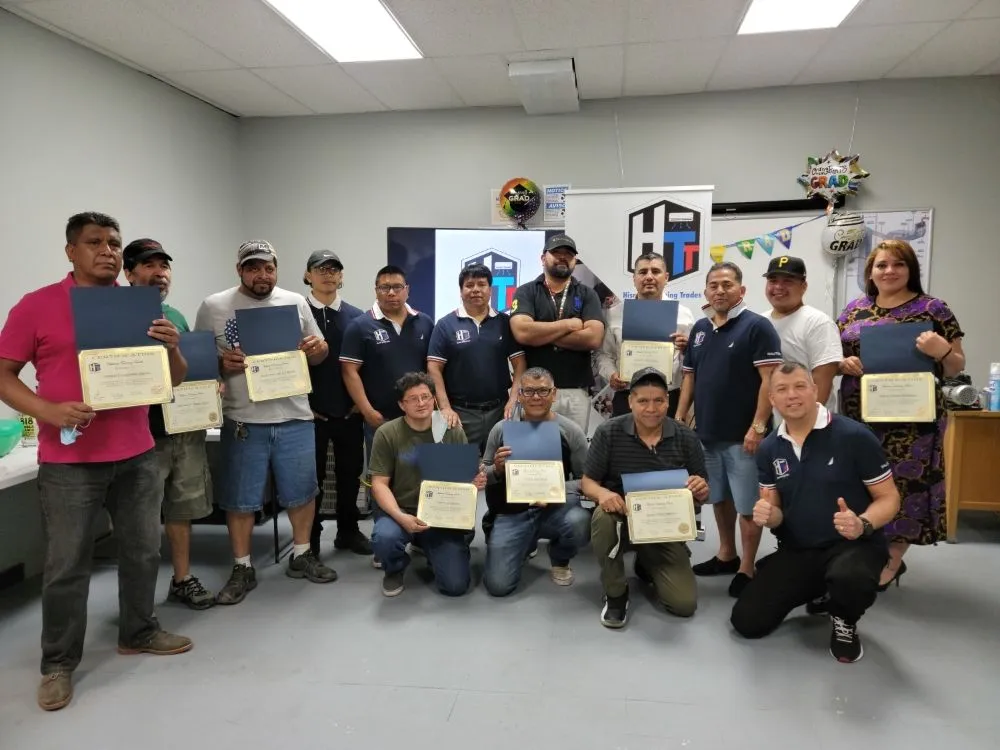 Slide of Hispanic Training Trades