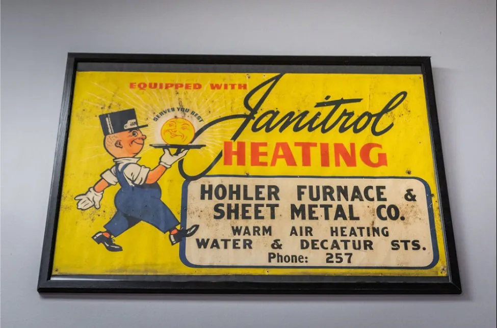 Slide of Hohler Furnace and Sheet Metal