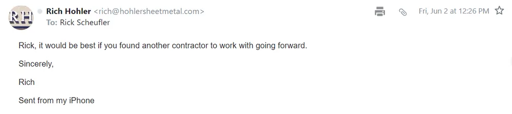 Slide of Hohler Furnace and Sheet Metal