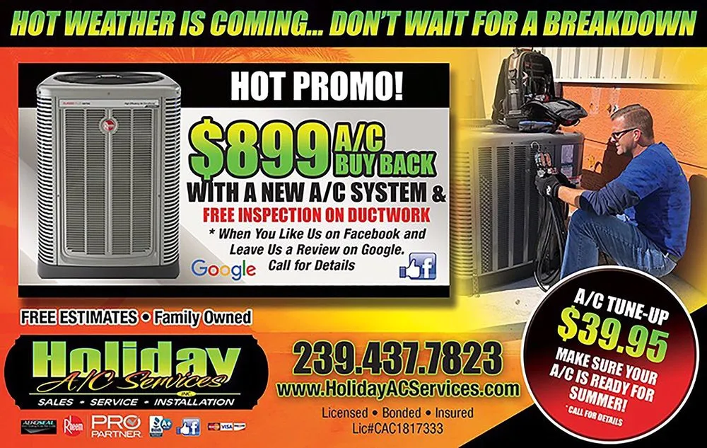 Slide of Holiday A/C Services