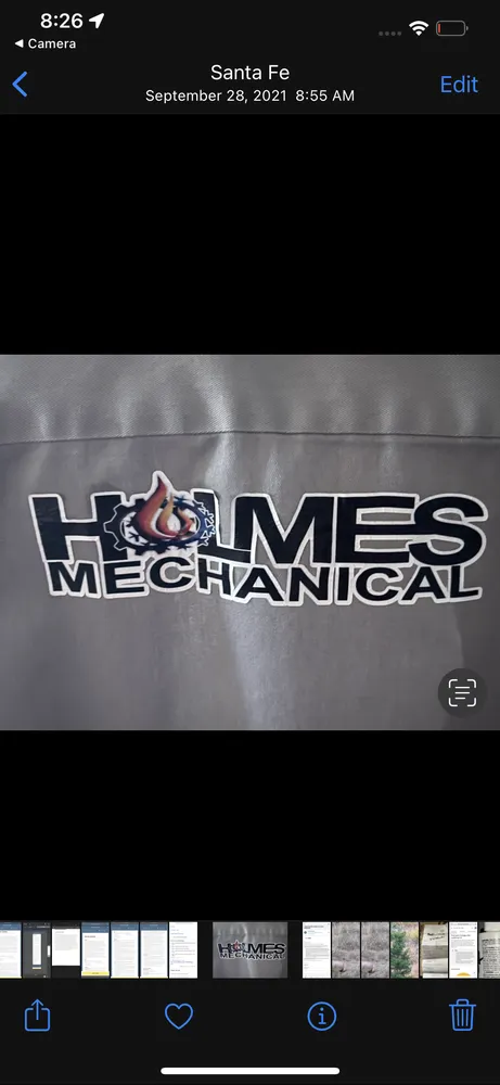 Slide of Holmes Mechanical hvacr