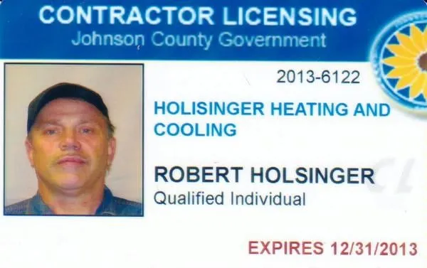 Slide of Holsinger Heating and Cooling