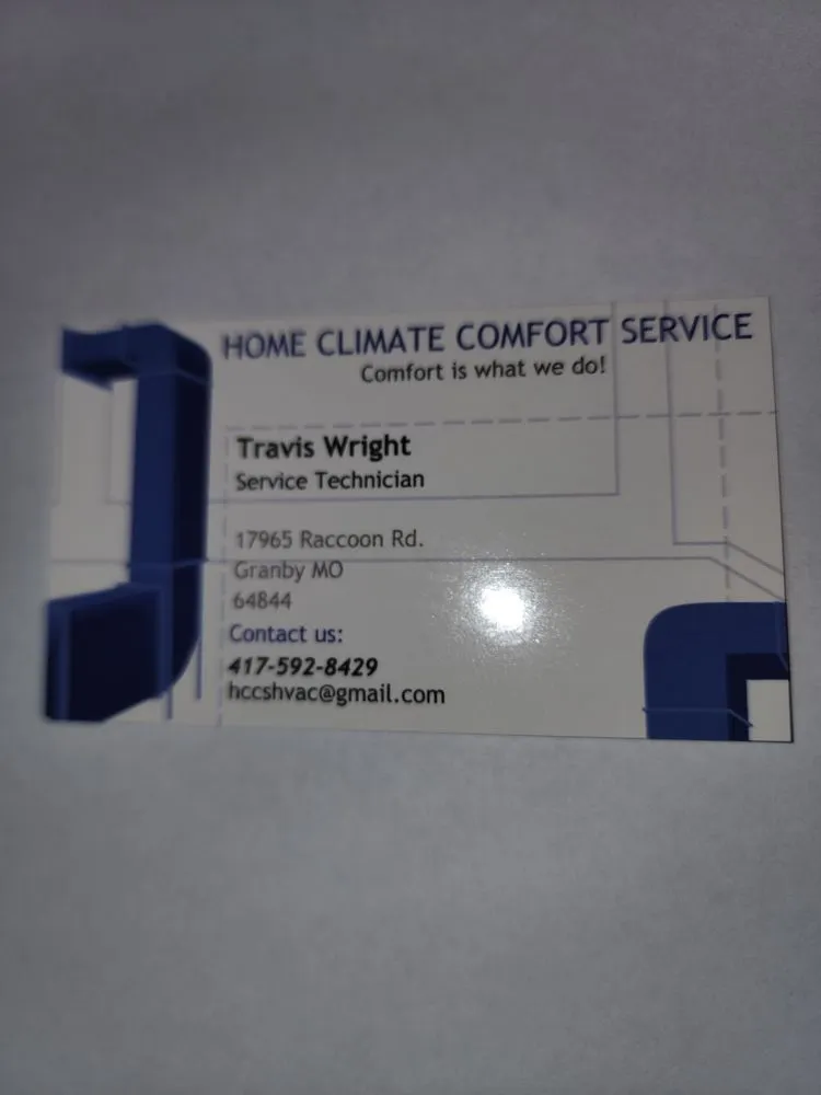 Slide of Home Climate Comfort Services
