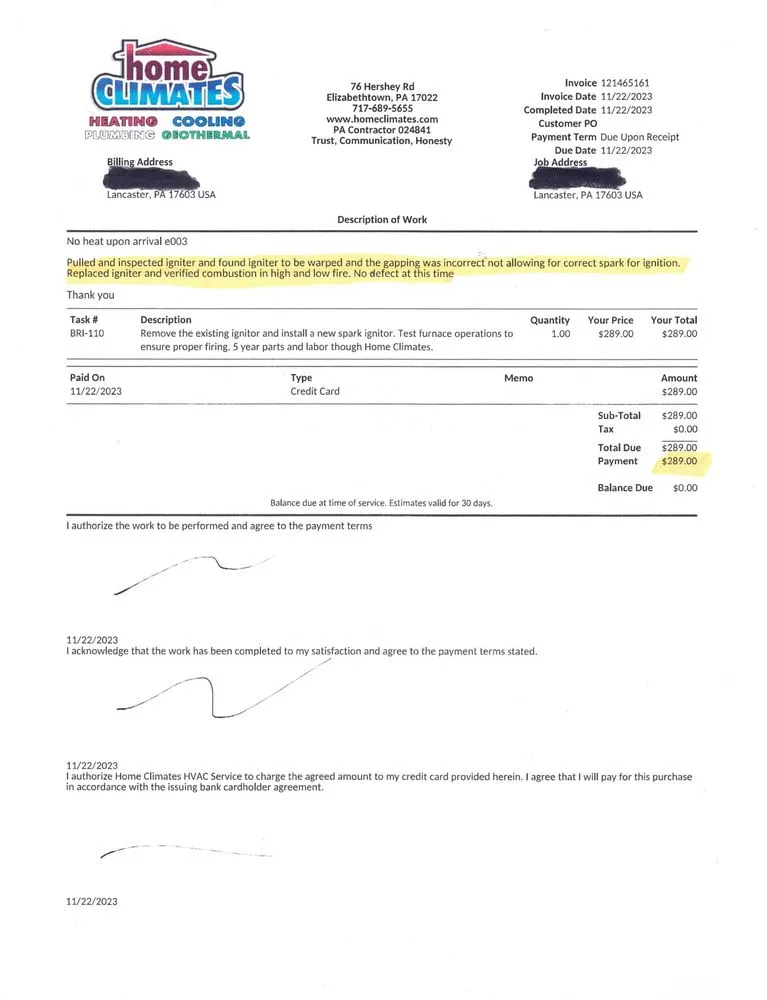 Slide of Home Climates