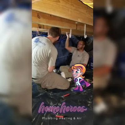 Home Heroes Plumbing Heating & Air Logo