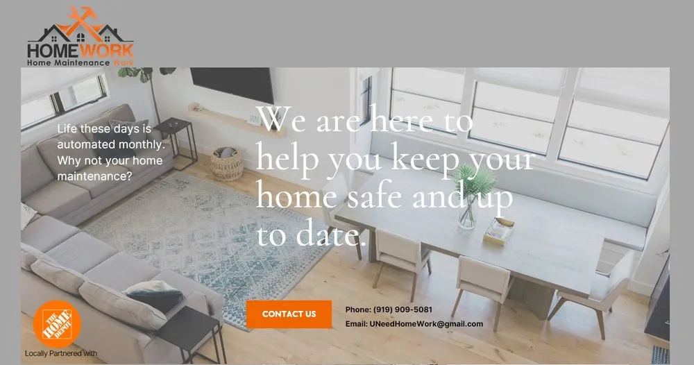 Slide of Home Maintenance Work