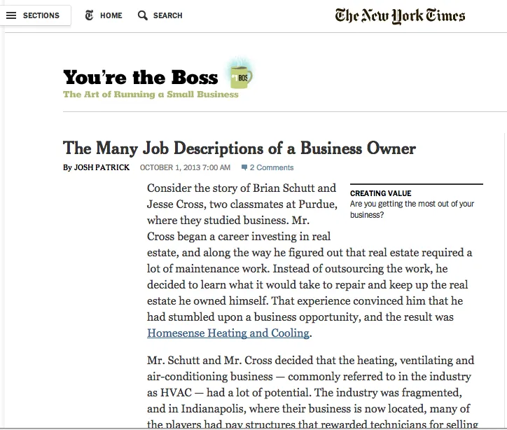 Slide of Homesense Heating and Cooling