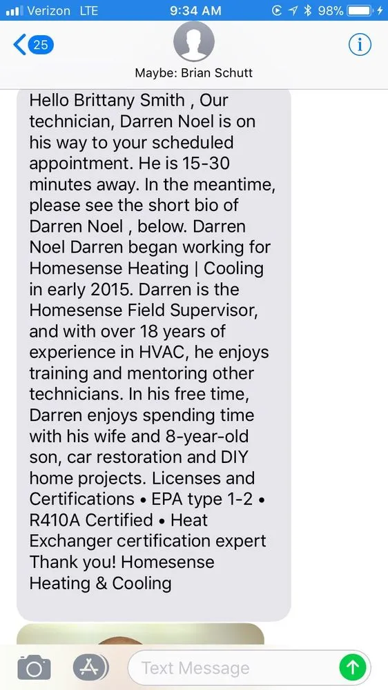 Slide of Homesense Heating and Cooling