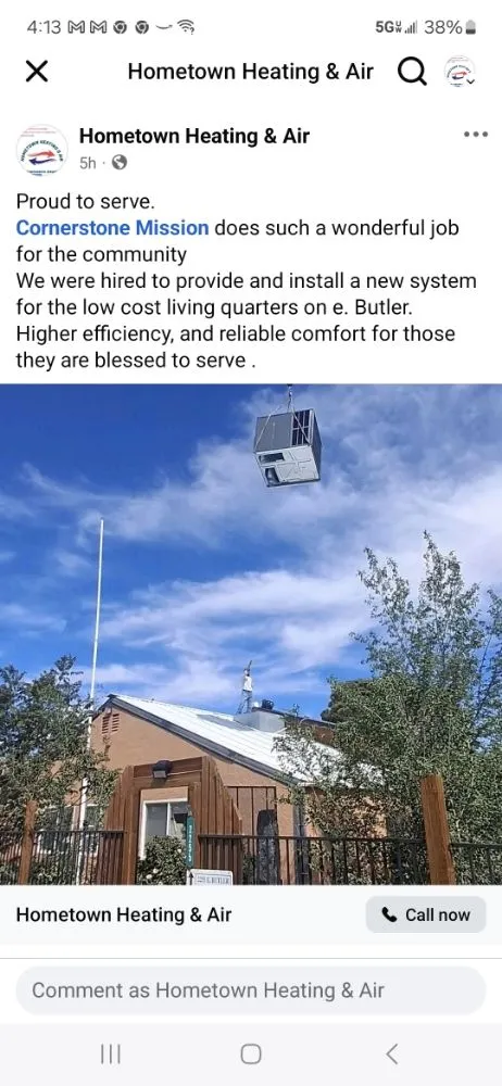 Slide of Hometown Heating & Air