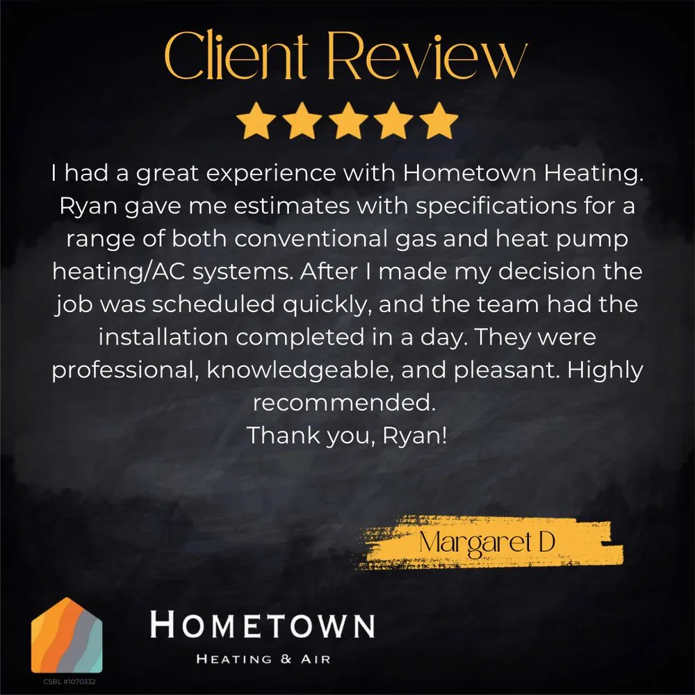 Slide of Hometown Heating & Air