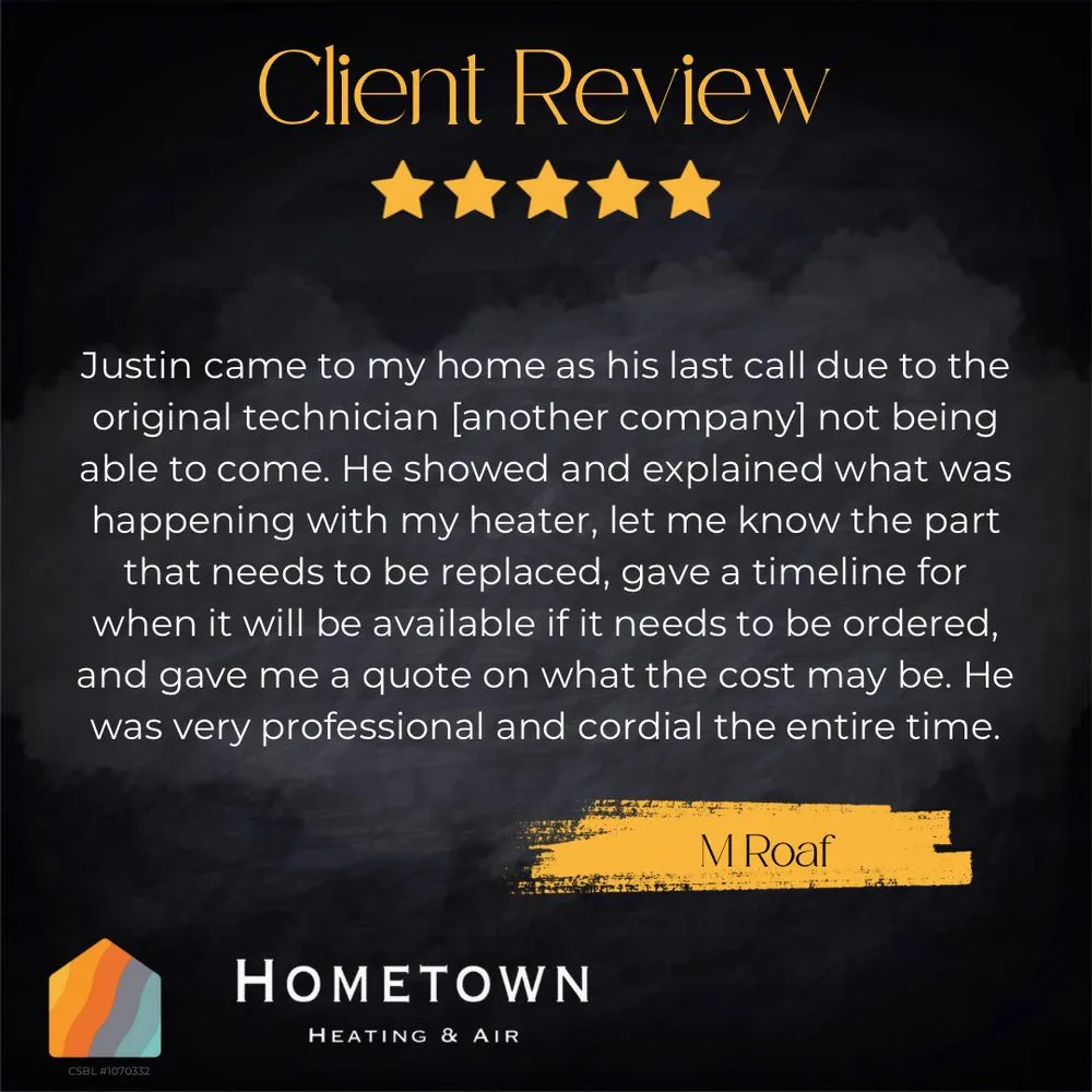 Slide of Hometown Heating & Air