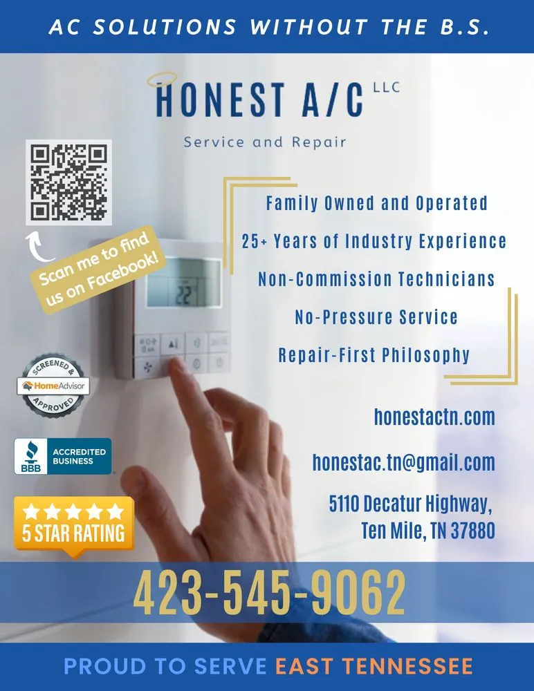 Trusted heating repair for homes in Ten Mile, TN by Honest A/C