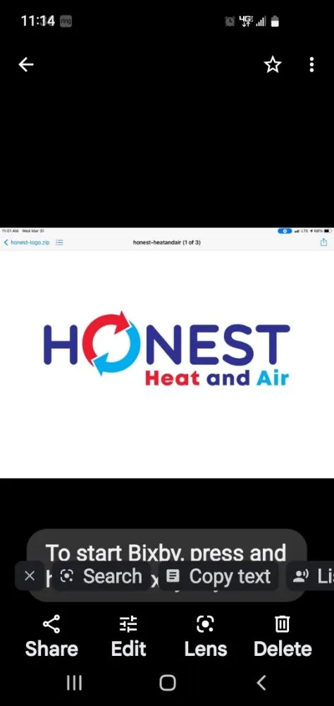 Slide of Honest Heat and Air Services