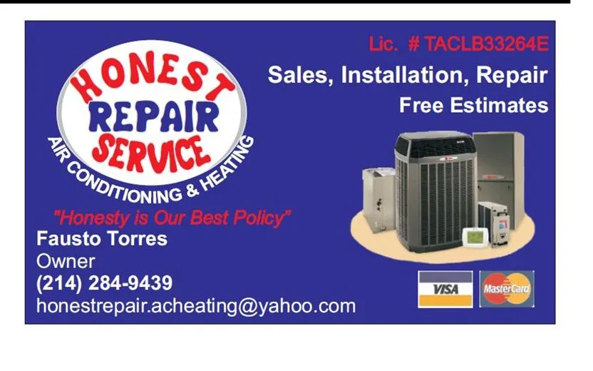 Slide of Honest Repair Service Air Conditioning & Heating