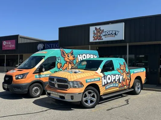 Hoppy Heating and Air Logo