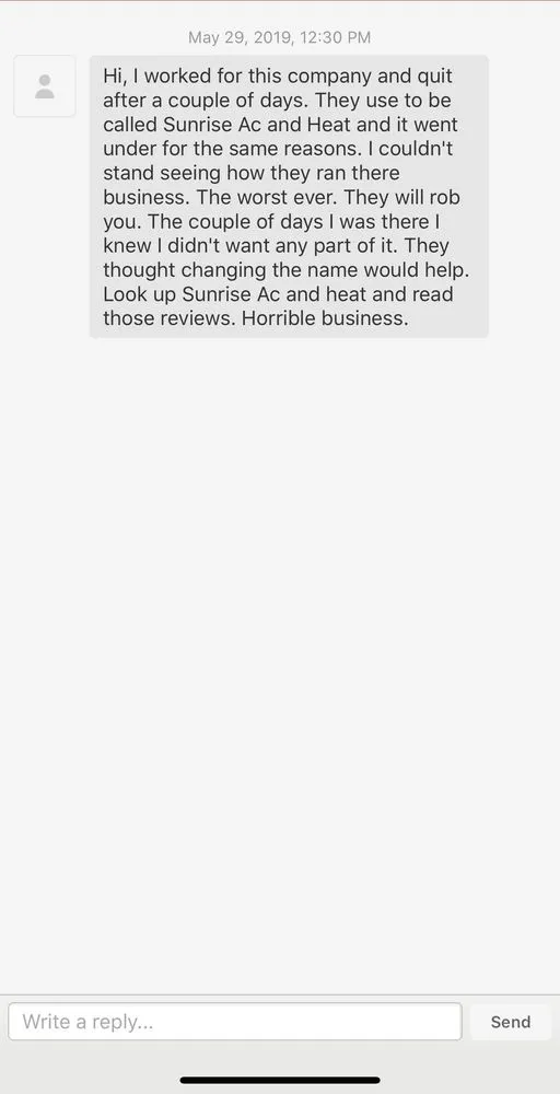 Slide of Horizon AC and Heat