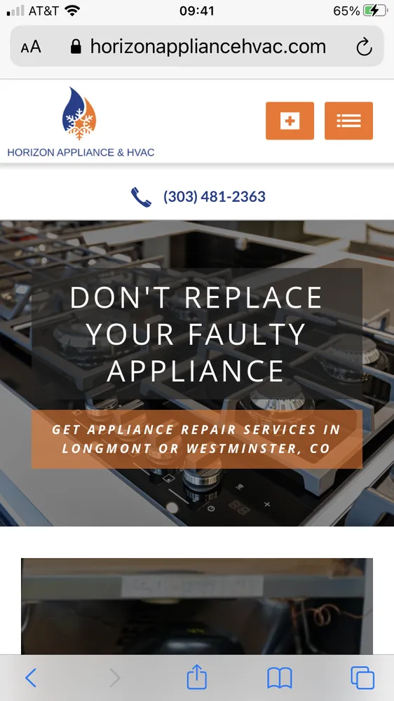 Slide of Horizon Appliance Repair