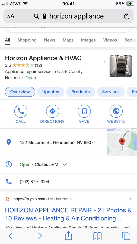 Slide of Horizon Appliance Repair