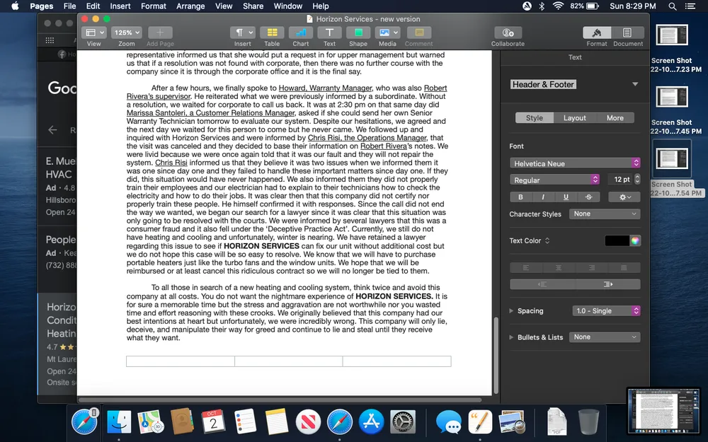 Slide of Horizon Services