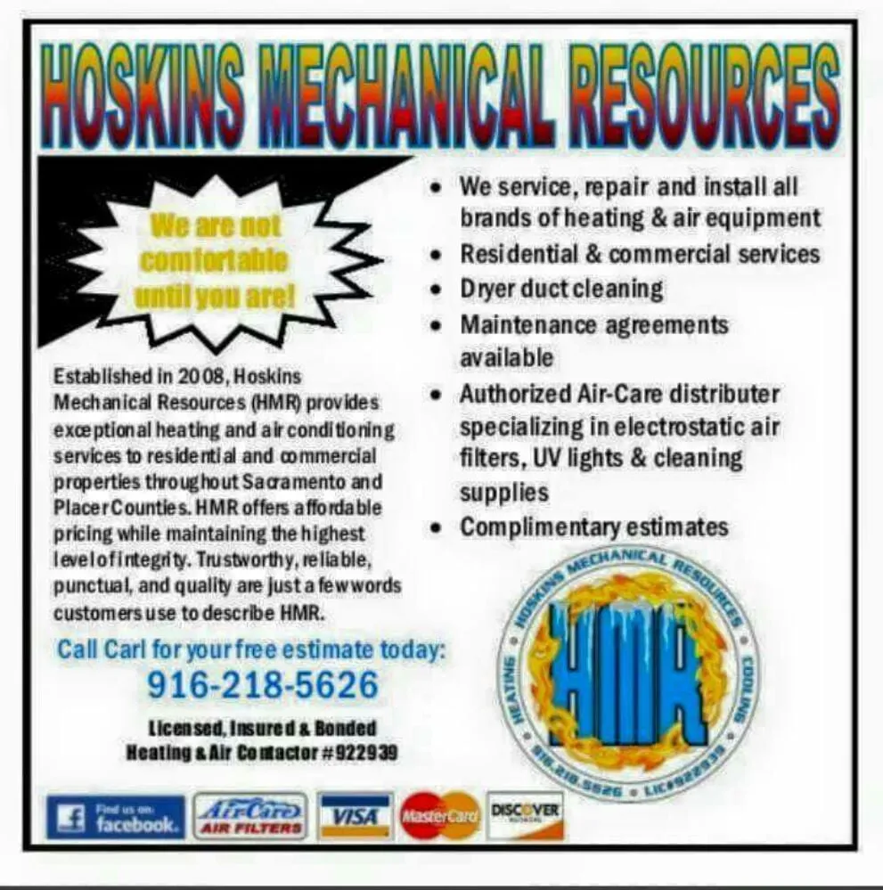 Slide of Hoskins Mechanical Resources