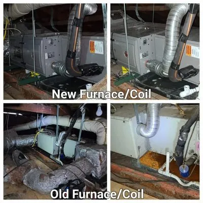 Hot & Cool Heating And Air Conditioning Logo