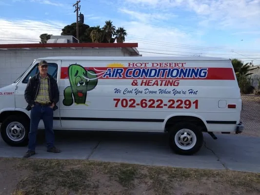 Hot Desert Air Conditioning and Heating Logo