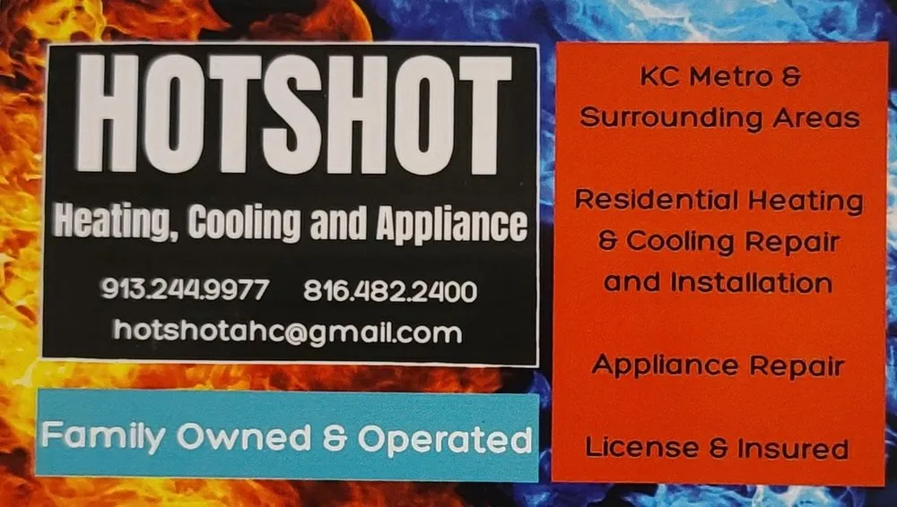 Slide of Hotshot Appliance, Heating & Cooling