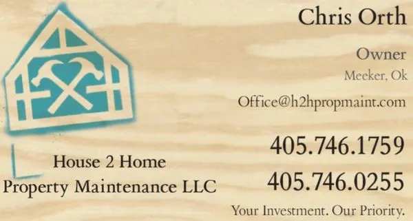 House 2 Home Property Maintenance Logo